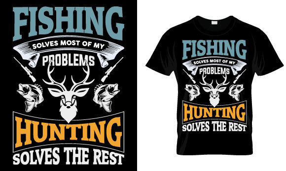 Review: Hunting T Shirt Design, Fishing Solve for Embroidery