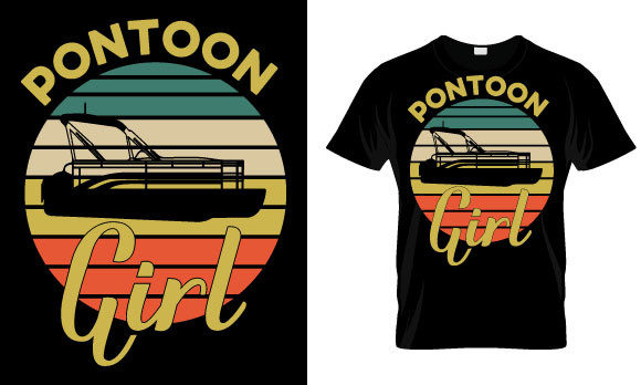 Review: Pontoon T Shirt Design, Pontoon Girl for Embroidery