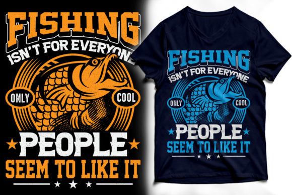 Reviewing Fishing T-shirt Design 3 for Embroidery