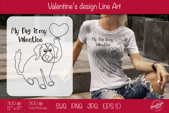 Valentines Dog Line Art SVG: A Designer’s Review